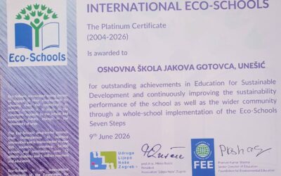 Veliko priznanje za OŠ Jakova Gotovca Unešić!